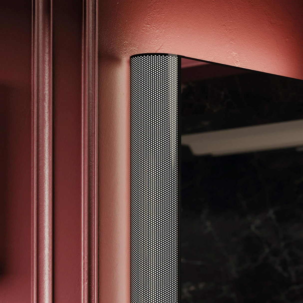 HiB Mirrored Cabinet HiB Bastille Mesh LED Mirror Cabinet