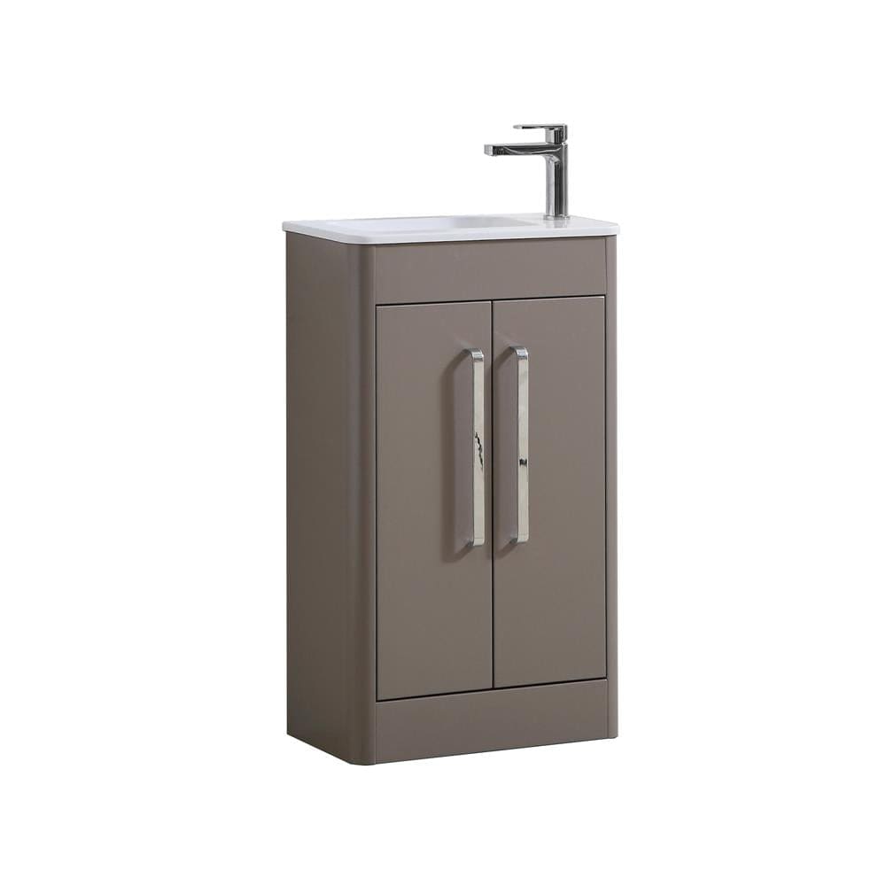 Imex Cloakroom Vanity Unit Imex Suburb Floor Standing 500mm Double Door Cloakroom Vanity Unit with Basin