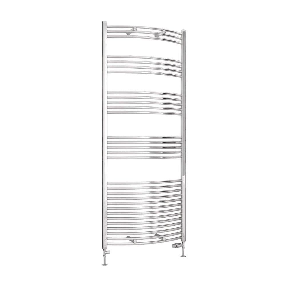 Eastbrook Wendover Curved Vertical Heated Towel Rail in Chrome