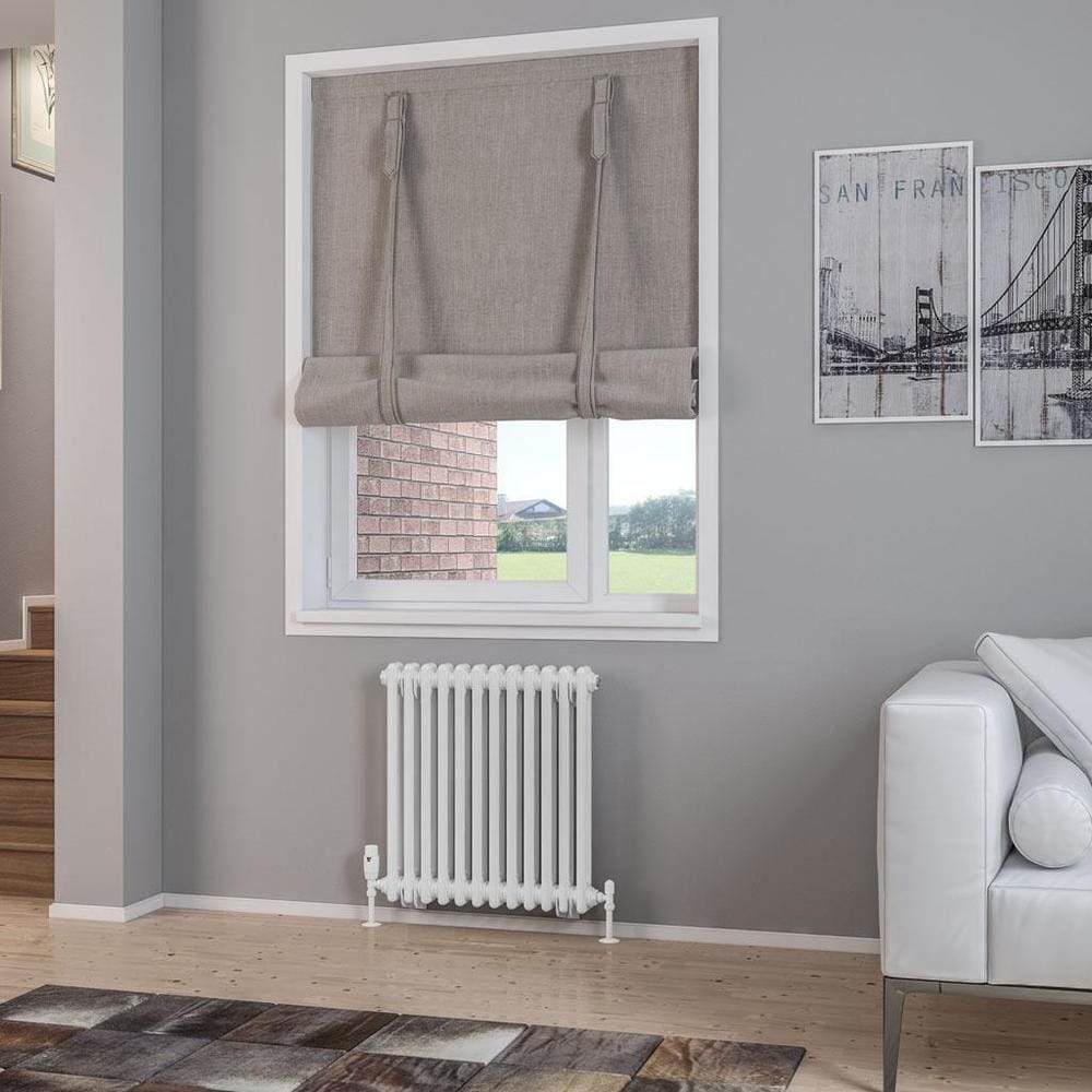 Eastbrook Column Radiator 600 x 563 / Central Heating Eastbrook Rivassa Traditional 2 Column Radiator in Gloss White