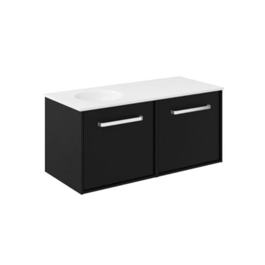 Crosswater Wall Mounted Vanity Unit Crosswater Infinity Wall Mounted Vanity Unit with Basin