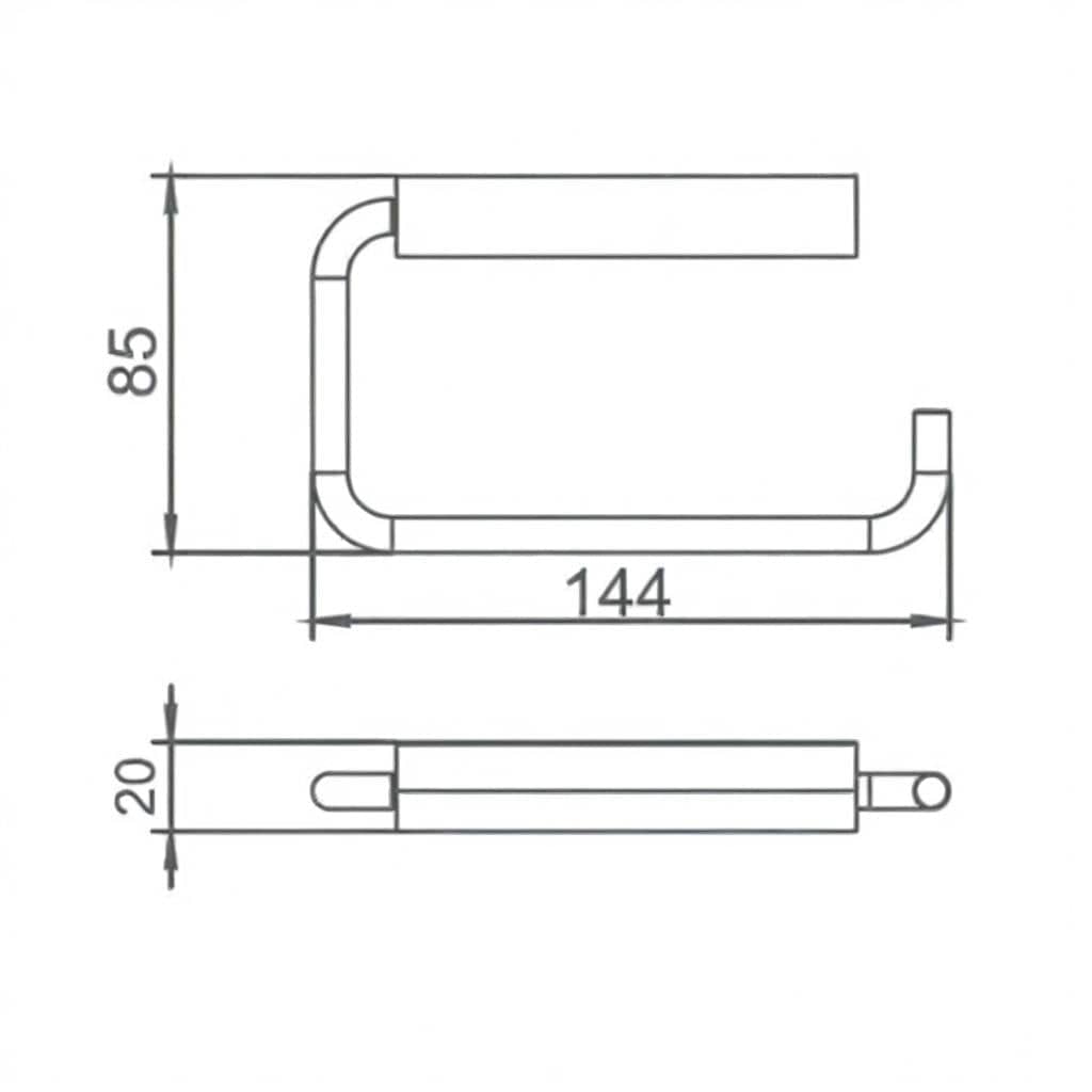 JTP Toilet Roll Holder JTP VOS Toilet Roll Holder