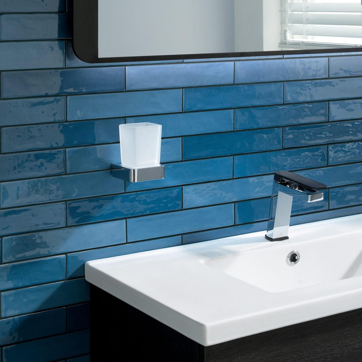 JTP Toothbrush Holder Chrome JTP HIX Tumbler and Holder