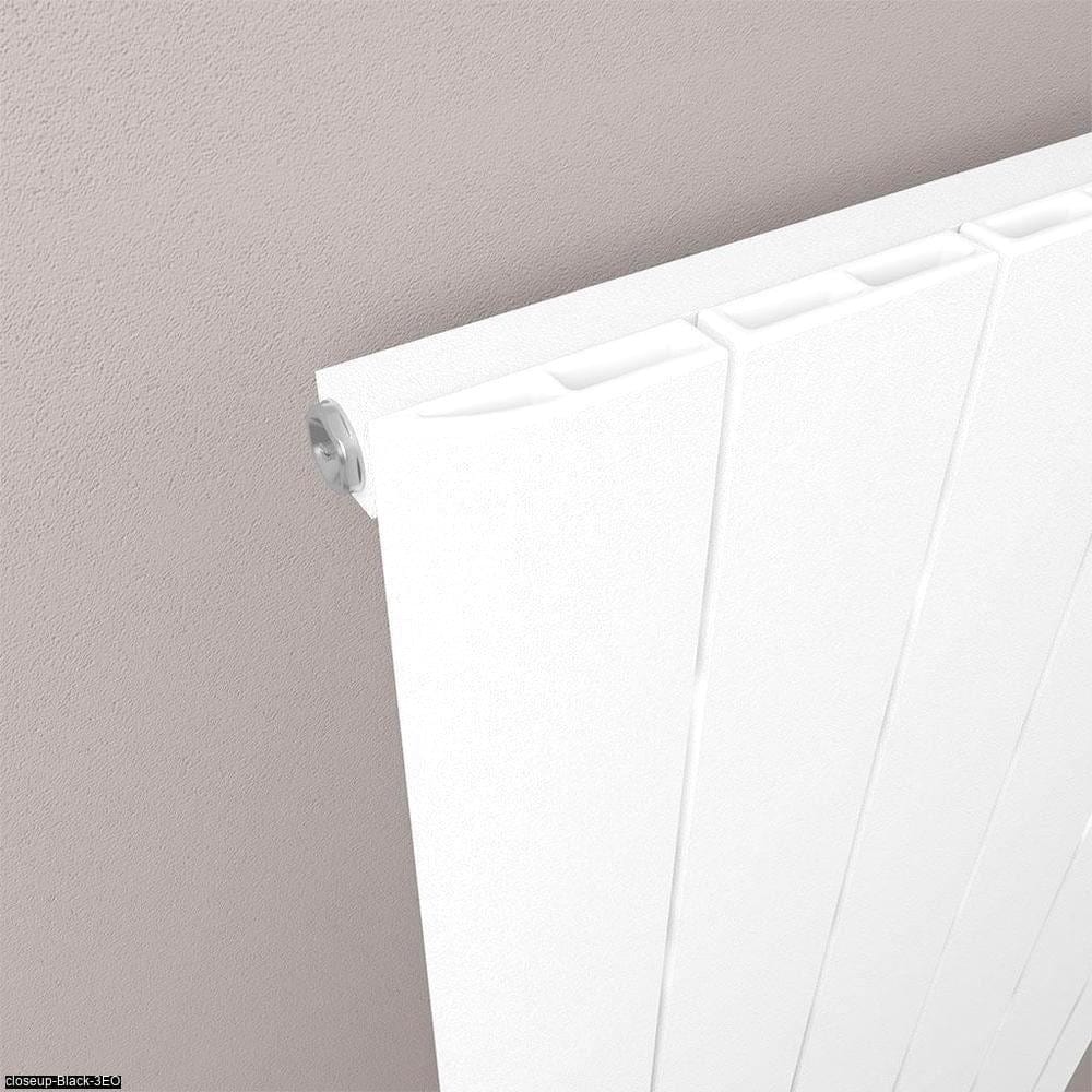 Eastbrook Peretti Straight Vertical Aluminium Radiator in Matt White