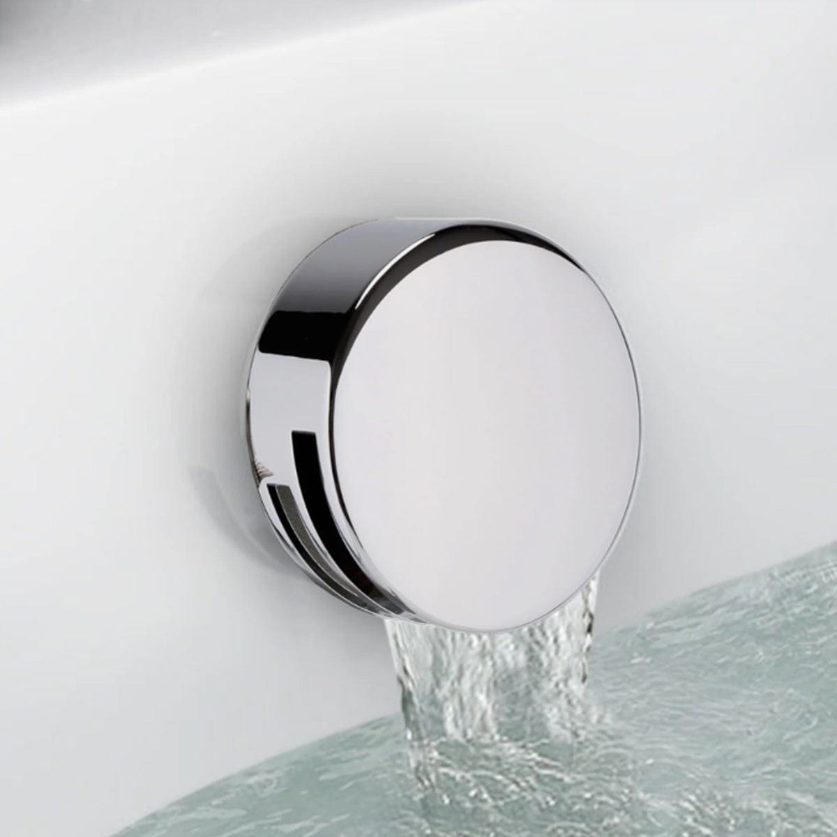 Aquarius Bathrooms Concealed Shower Set Aquarius RainLux Round 2 Outlet Overflow Filler Shower Bundle