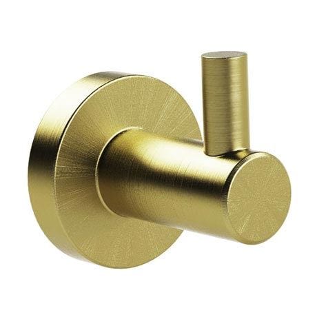 Miller Robe Hook Brushed Brass Miller Bond Single Robe Hook