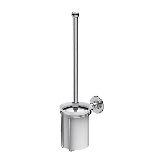 Burlington Towel Rails and Rings Chrome Burlington Traditional Toilet Brush and Holder