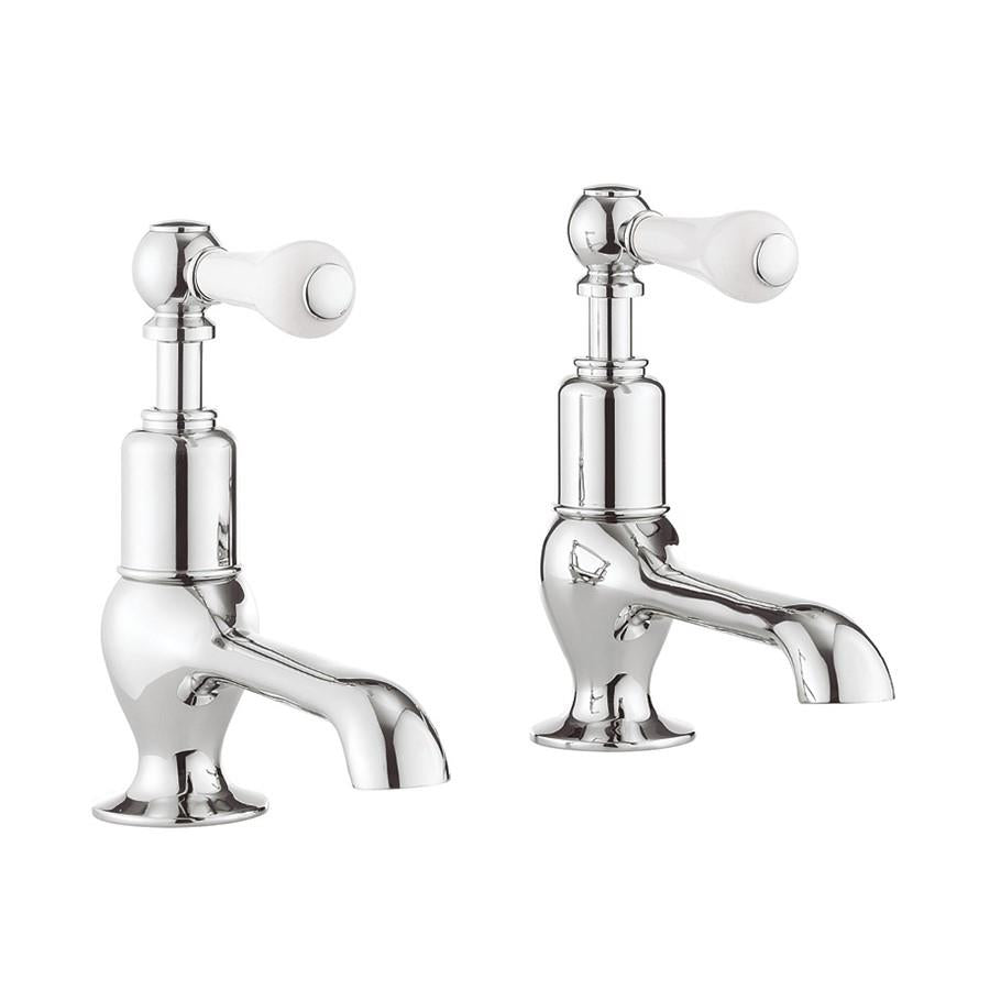 Crosswater Belgravia Lever Long Nose Basin Mixer Taps (Pair) in Chrome