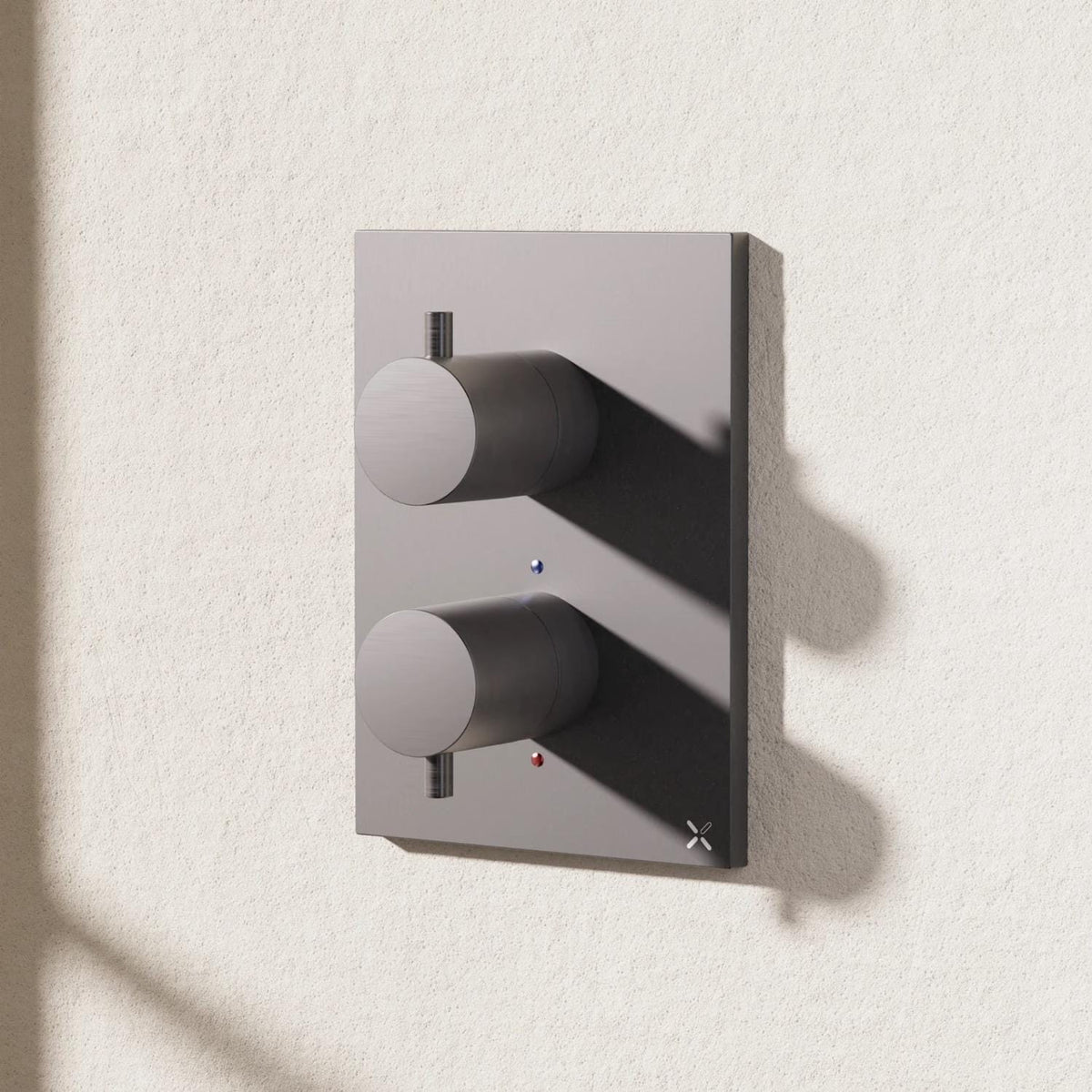 Crosswater Concealed Shower Valve Slate Crosswater MPRO Crossbox 1 Outlet Trimset
