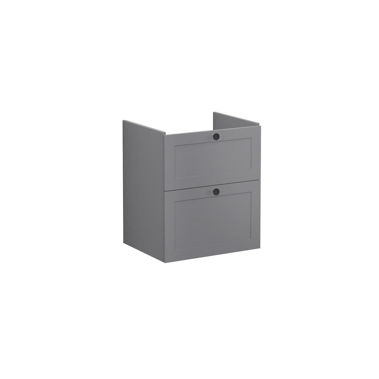 VitrA Wall Mounted Vanity Unit VitrA Root Classic Wall Mounted 2 Drawer 600mm Vanity Unit with One Tap Hole Basin