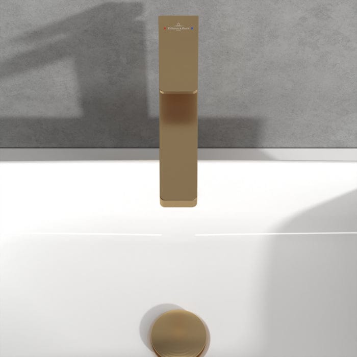 Villeroy & Boch Tall Basin Tap Villeroy & Boch Architectura Square Tall  Basin Mixer Tap with Pop-Up Waste