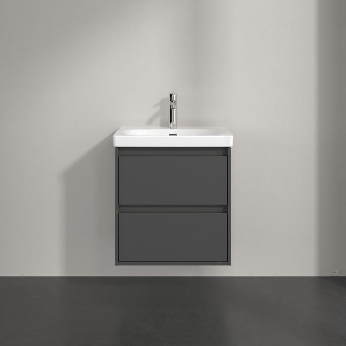 Villeroy & Boch Wall Mounted Vanity Unit Villeroy & Boch Skyla Wall Mounted 600mm Two Drawer Vanity Unit with Basin