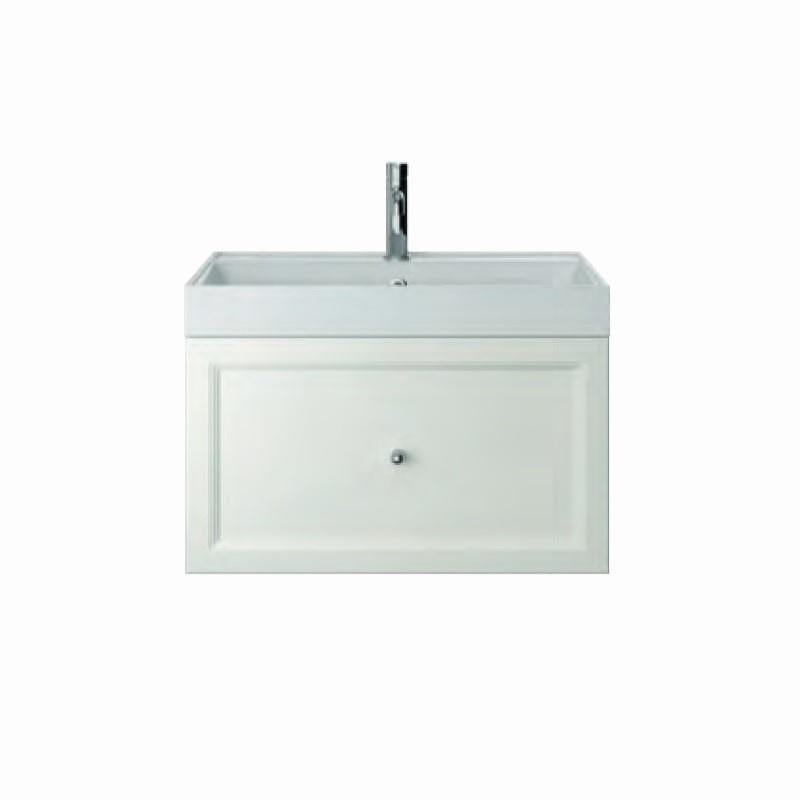 Heritage Wall Mounted Vanity Unit Chantilly / Kirkham Basin - 2 Tap Hole Heritage Caversham Wall Mounted Vanity Unit with Basin or Worktop - 700mm - One Drawer