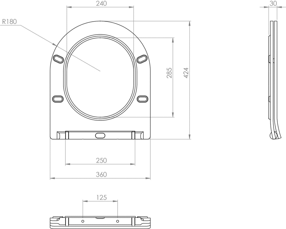Saneux Wall Hung Toilet Saneux Air Wall Hung Long Projection Rimless Toilet with Soft Close Seat