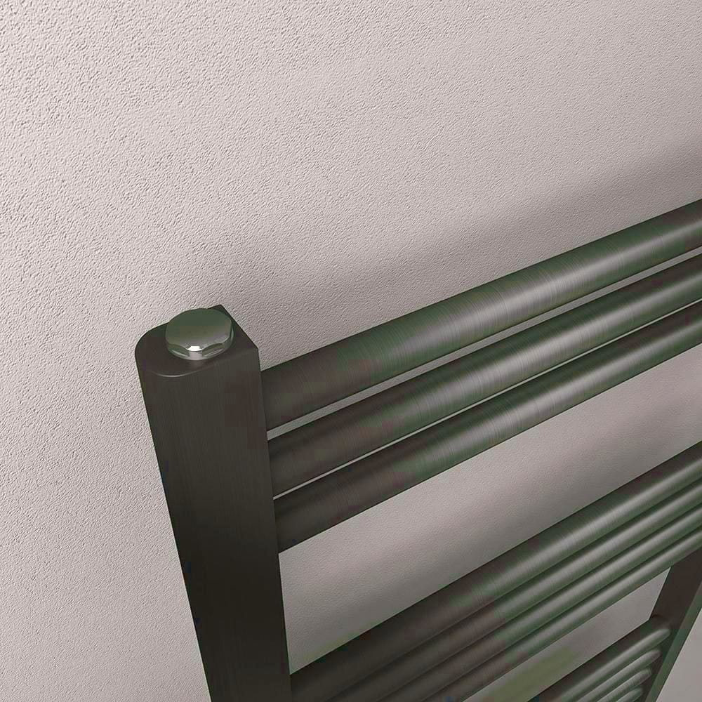 Eastbrook Wendover Straight Heated Towel Rail in Brushed Gunmetal
