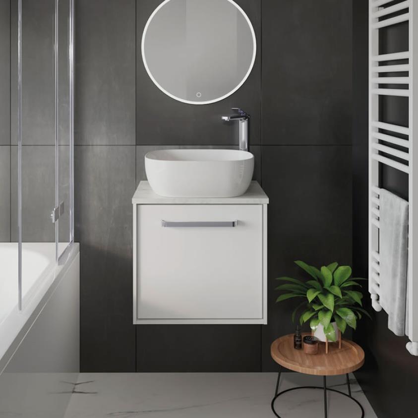 Crosswater Infinity Wall Mounted Vanity Unit with Worktop