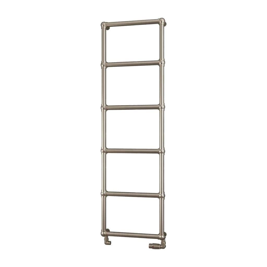 Eastbrook Traditional Towel Rail 1550 x 500 / Dual Fuel Eastbrook Stour Vertical Traditional Heated Towel Rail in Brushed Brass