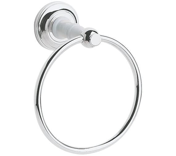Heritage Towel Rails and Rings Chrome Heritage Clifton Towel Ring