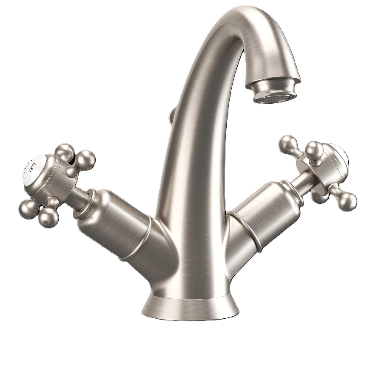 Crosswater Belgravia Crosshead Highneck Basin Monobloc Tap with Pop-Up Waste
