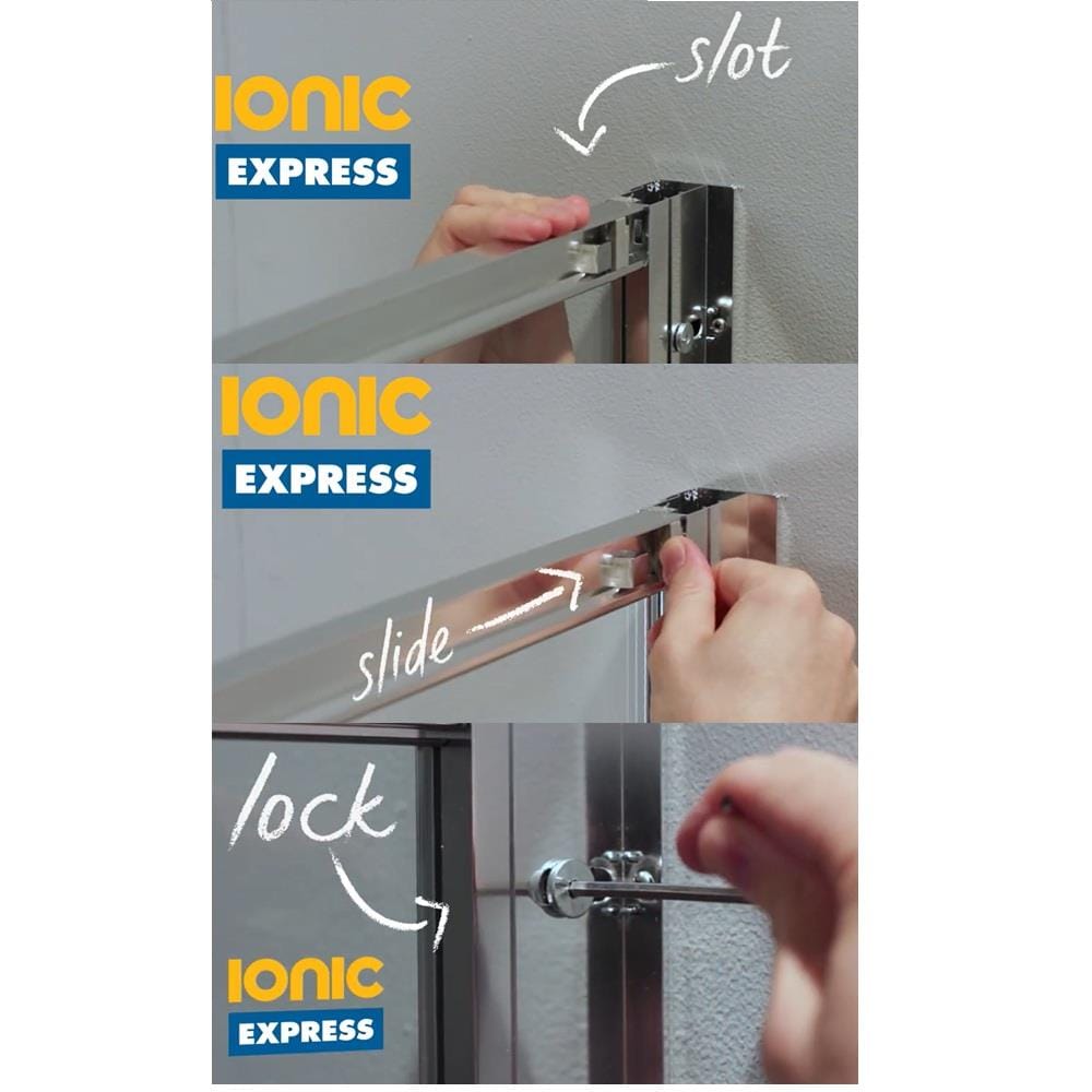 Merlyn Pivot Shower Door Merlyn IQ Easyfit Bifold Shower Door