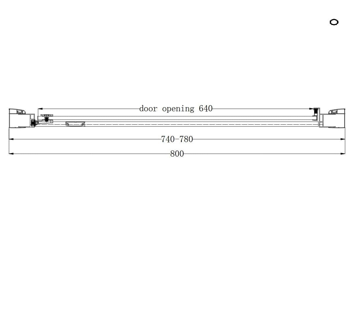 Eastbrook Hinged Shower Door Eastbrook Corniche 2000 8mm Hinged Shower Door