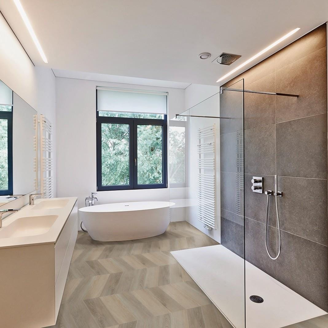 Multipanel Click Flooring Multipanel Click Drop 2.29M² Interlocking Geometric Vinyl Chevron Flooring - Bolsena