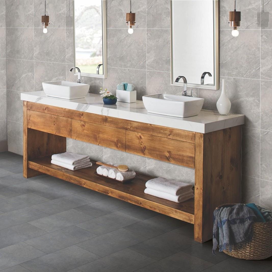 Multipanel Click Flooring Multipanel Click Drop 1.64M² Interlocking Vinyl Floor Tiles with Grout Edge - Vicenza