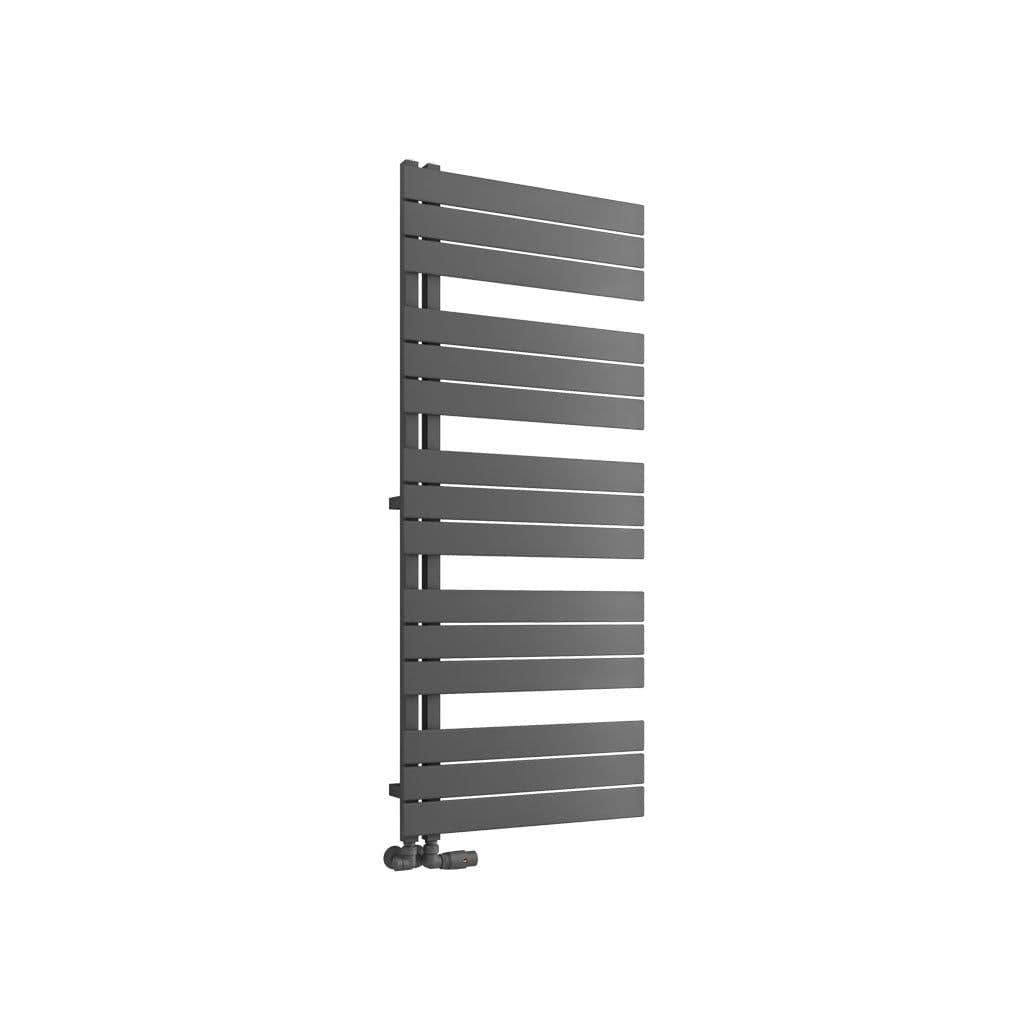 Eastbrook Designer Towel Radiator 1400 x 600 / Central Heating Eastbrook Helmsley Straight Vertical Designer Towel Rail in Matt Anthracite