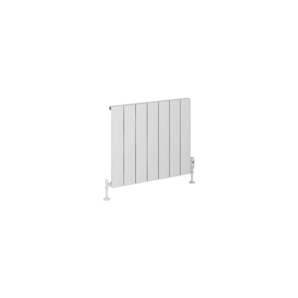 Eastbrook Panel Radiator Eastbrook Rosano Straight Horizontal Aluminium Radiator in Matt White