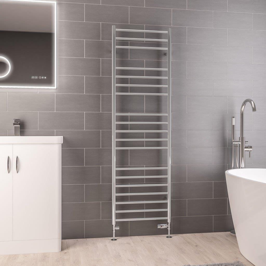 Eastbrook Ladder Rail 1630 x 500mm / Dual Fuel Eastbrook Violla Straight Vertical Heated Towel Rail