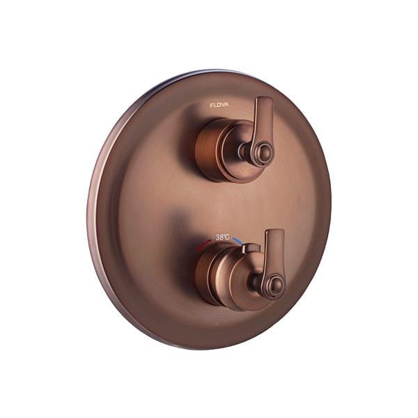 Flova Concealed Shower Valve Oil Rubbed Bronze Flova Liberty 1, 2 or 3 Outlet SlimBOX Finishing Set