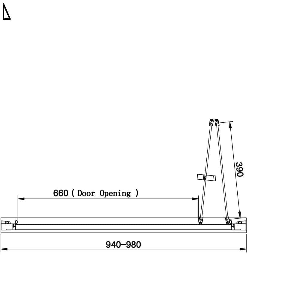 Eastbrook Bi-Fold Shower Door Eastbrook Vantage 2000 Bi-Fold Shower Door