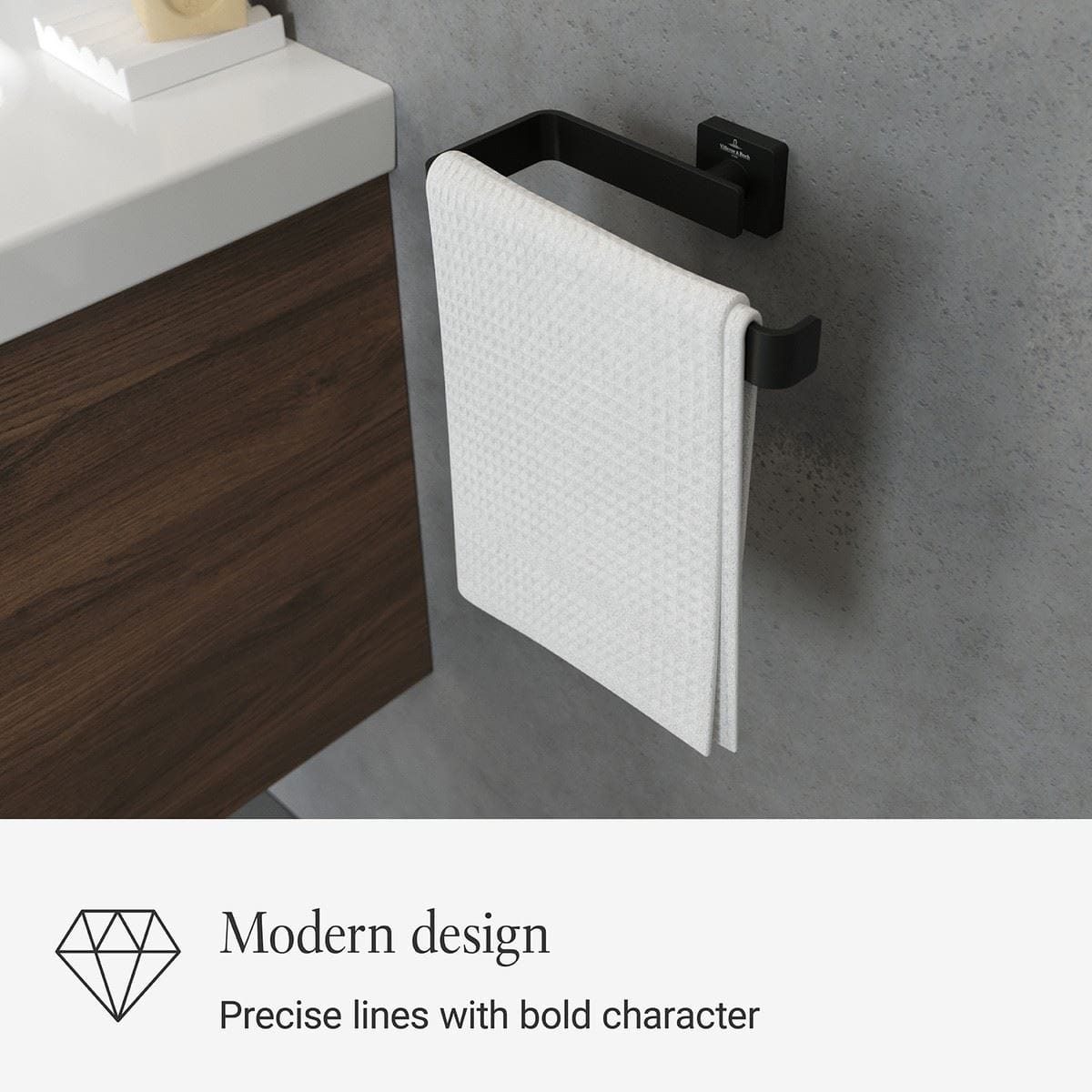 Villeroy & Boch Towel Rails and Rings Villeroy & Boch Elements - Striking Towel Rail