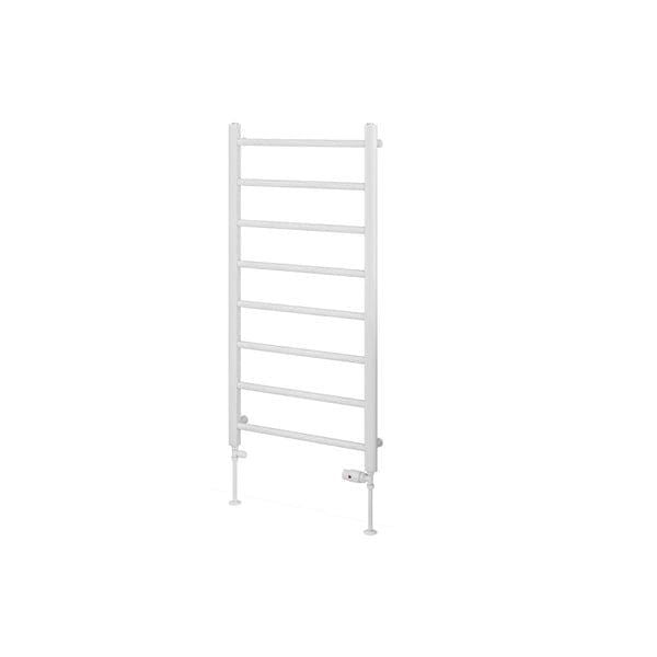 Eastbrook Ladder Rail Eastbrook Tuscan Round Heated Towel Rail in White