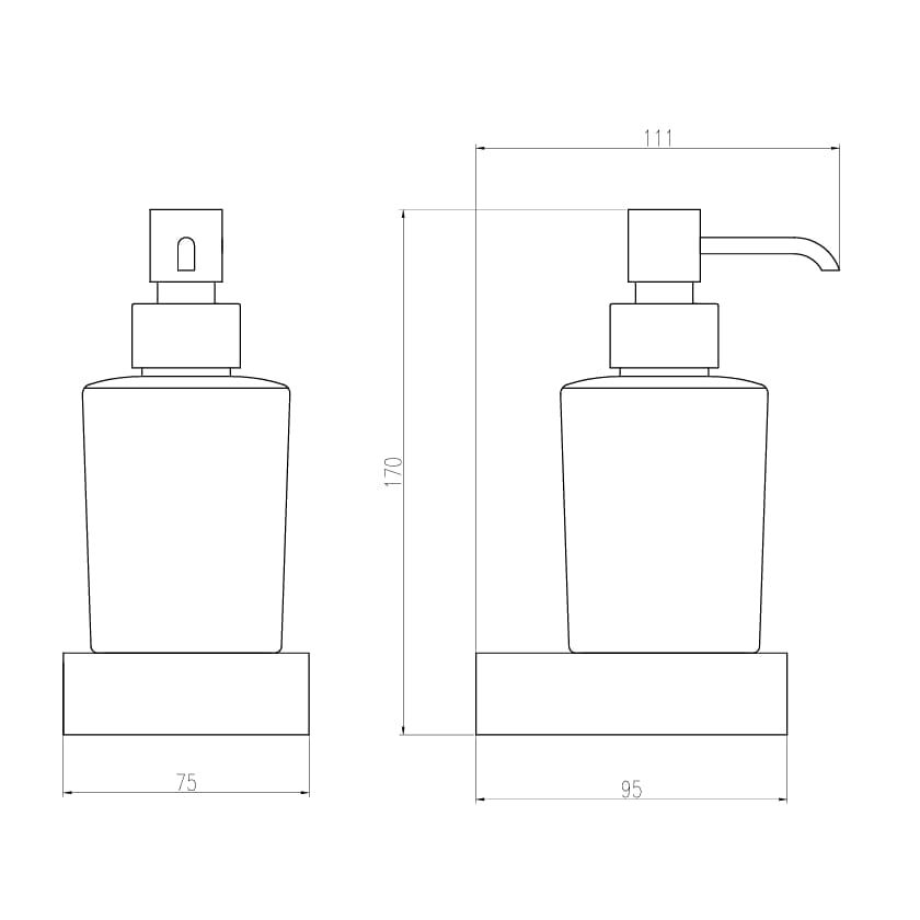 Eastbrook Soap Dispenser Eastbrook Vercelli Soap Dispenser and Holder in Chrome