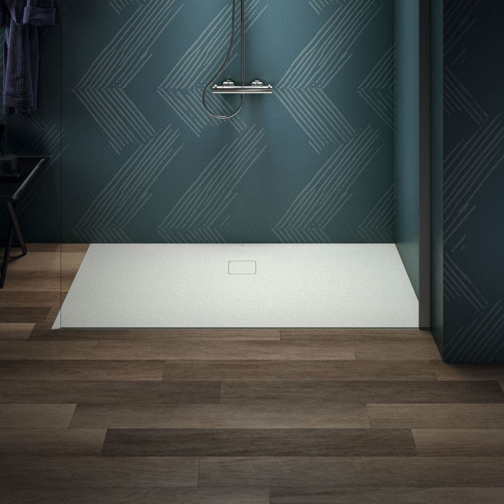 Ideal Standard Rectangle Shower Tray Ideal Standard Ultra Flat EVO 35mm Shower Tray in Silk White with Waste