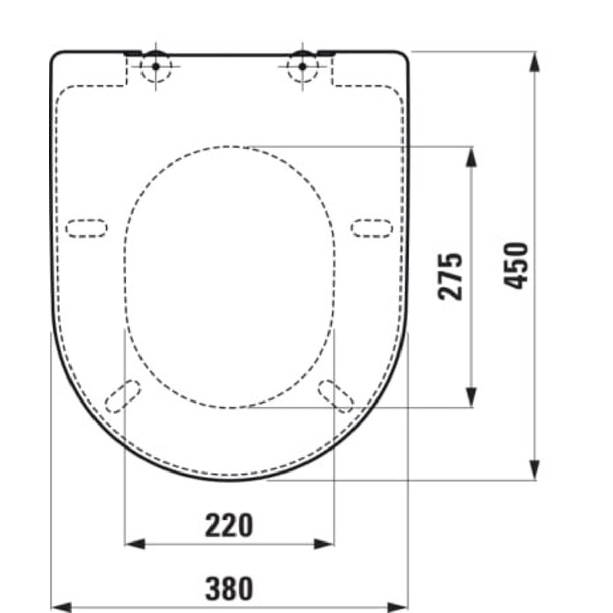 Laufen Toilet Seat Laufen Pro Wrapover Soft Close, Quick Release Toilet Seat with Stainless Steel Hinges