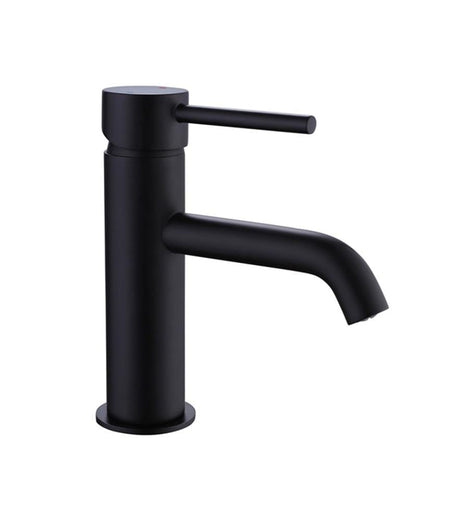 Aquarius Mono Basin Tap Matt Black Aquarius RF-Series Cold Start Mono Basin Mixer Tap with Waste