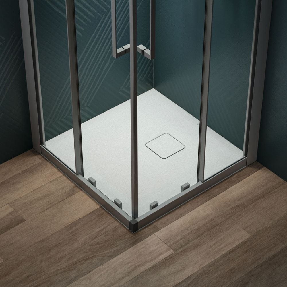 Ideal Standard Rectangle Shower Tray 700 x 700mm Ideal Standard Ultra Flat EVO 35mm Shower Tray in Silk White with Waste