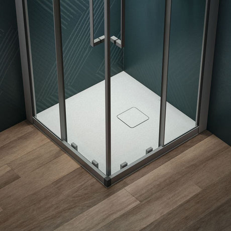 Ideal Standard Rectangle Shower Tray 700 x 700mm Ideal Standard Ultra Flat EVO 35mm Shower Tray in Silk White with Waste