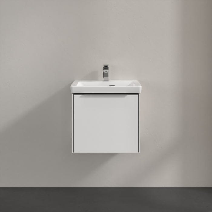 Villeroy & Boch Wall Mounted Vanity Unit Villeroy & Boch Subway 3.0 Wall Hung 500mm One Drawer Vanity Unit with Basin