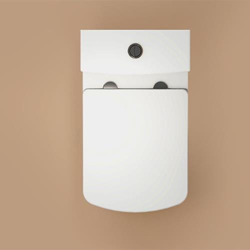 Imex Close Coupled Toilet Imex Ravine Open Back Close Coupled Rimless Toilet with Soft Close Seat