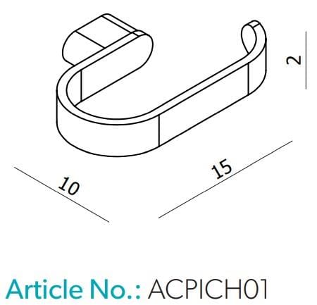 HiB Toilet Roll Holder HiB Pico Toilet Roll Holder