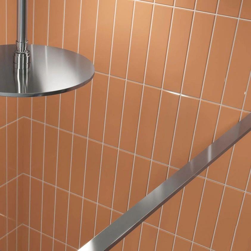 Crosswater Wetroom Accessory Polished Stainless Steel / Angled Bracing Bar Crosswater Gallery Stabilising Fixings