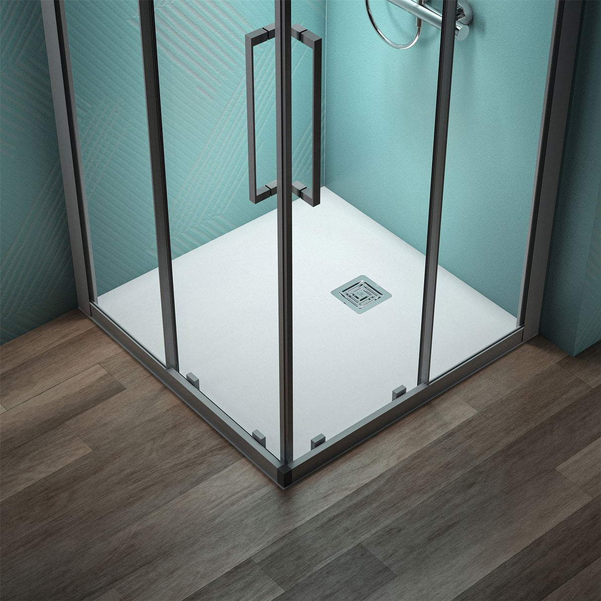Ideal Standard Rectangle Shower Tray Pure White / 900 x 900mm Ideal Standard Ultra Flat S+ Shower Tray 30mm including Waste