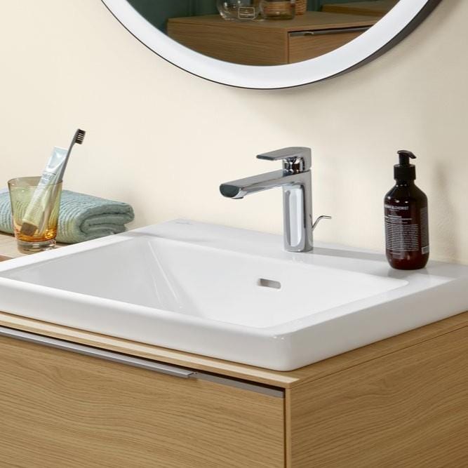 Villeroy & Boch Mono Basin Tap Villeroy & Boch Liberty Single Lever Basin Mixer Tap with Pop-Up Waste in Chrome