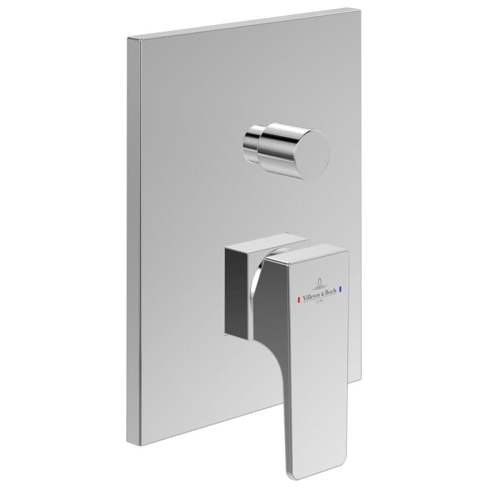 Villeroy & Boch Concealed Shower Valve Chrome Villeroy & Boch Architectura Concealed 2-Outlet Single Lever Trim Set