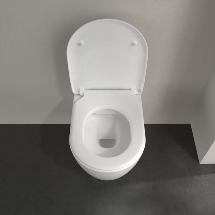 Villeroy & Boch Wall Hung Toilet Villeroy & Boch Avento Combi-Pack Wall Hung Rimless DirectFlushToilet with Slimline Soft Close Seat