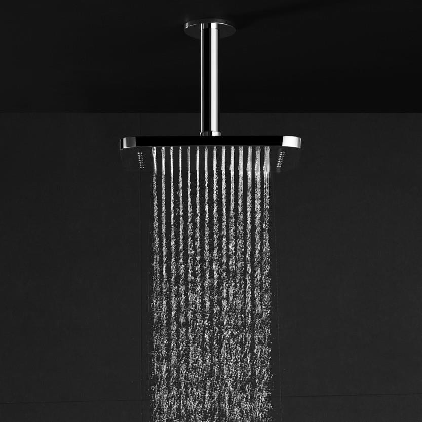 Flova Fixed Shower Head Flova Design 2 Function Rainshower Shower Head with Integral Ceiling Shower Arm