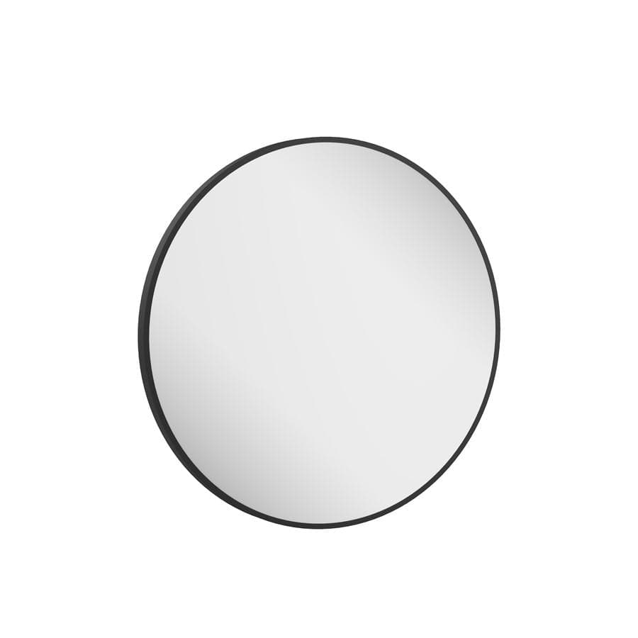 Crosswater Standard Mirror 700mm / Matt Black Crosswater Infinity Round Framed Mirror